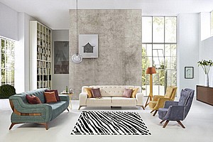 שטיח PVC דגם זברה שטיח PVC דגם זברה