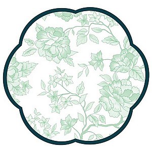 פלייסמנט ירוק צורני פרח פלייסמנט ירוק צורני פרח