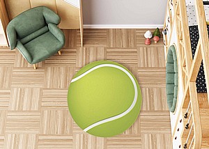 שטיח PVC עגול דגם טניס שטיח PVC עגול דגם טניס