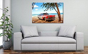 הדפסה על זכוכית - מכונית קלאסית אמריקאית הדפסה על זכוכית - מכונית קלאסית אמריקאית