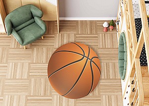 שטיח PVC דגם כדורסל שטיח PVC דגם כדורסל