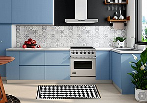 שטיח PVC דגם משבצות שטיח PVC דגם משבצות