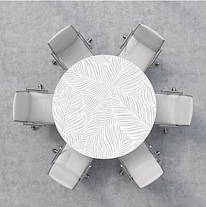 מפת PVC דגם תרצה עגול מפת PVC דגם תרצה עגול